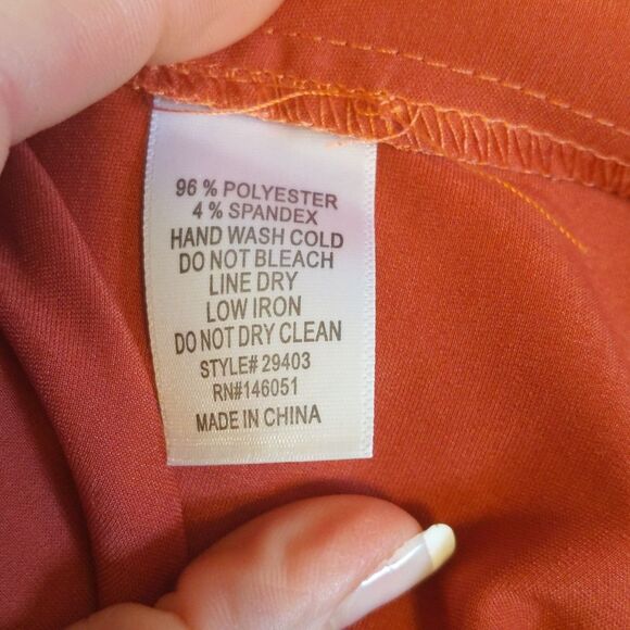 5/$55 - Monteau dusty rose pink scalloped spaghetti strap tank top, NWT, size L - Picture 7 of 7